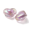 UV Plating Rainbow Iridescent Transparent Acrylic Beads OACR-C007-04C-2