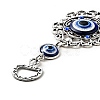 Lacy Flower Pendant Decorations HJEW-H058-06-3