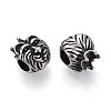 304 Stainless Steel European Style Large Hole Beads STAS-T072-105AS-2