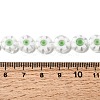 Handmade Millefiori Glass Flat Round Bead Strands LK-P011-23-4