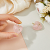 2Pcs Natural Rose Quartz Pendants G-FH0002-76B-3