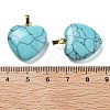Synthetic Turquoise Pendants G-G956-B09-G-3