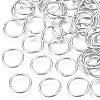 Platinum Plated Brass Open Jump Rings X-JRC10mm-NF-1
