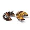 Natural Tiger Eye Pendants G-B023-01P-02-3