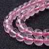 Natural Rose Quartz Bead Strands G-R173-8mm-04-3