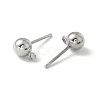 Brass Ball Post Ear Studs EC254-2