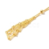 Rack Plating Brass Macrame Pouch Necklace Making for Gemstone Nuggets KK-M285-02A-G-2