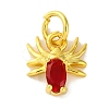 Rack Plating Brass Micro Pave Cubic Zirconia Charms KK-F881-02G-2