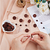 60Pcs Wood Stud Earrings Finding EJEW-FI0003-33E-5