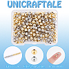 Rack Plating Brass Beads KK-UN0003-16B-4