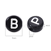 Craft Black Acrylic Beads SACR-YW0001-05-2
