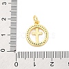 Brass Micro Pave Cubic Zirconia Pendants KK-D325-60G-01-3