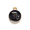 Alloy Enamel Pendants X-ENAM-S124-01A-08L-2