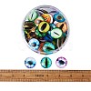 Eye Printed Glass Cabochons GGLA-BT0001-01-13