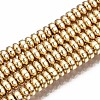 Electroplate Non-magnetic Synthetic Hematite Bead Strands G-Q465-19KC-1