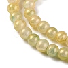 Baking Paint Crackle Glass Bead Strands DGLA-R053-04F-3