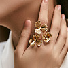 Brass Cuff Rings for Women RJEW-Z097-01G-01-1