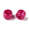 Baking Paint Pearlized Glass Seed Beads SEED-T008-03O-4