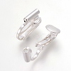 Brass Clip-on Earring Converters Findings KK-L175-01S-2