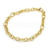 Fashionable 304 Stainless Steel Figaro Cable Chain Bracelets STAS-A028-B094-2