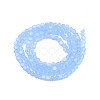 Transparent Imitation Jade Glass Beads Strands GLAA-N052-05A-B02-2
