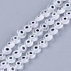 Handmade Evil Eye Lampwork Beads Strands LAMP-S191-02A-10-2