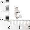 201 Stainless Steel Laser Cut Connector Charms STAS-R133-02P-05-3