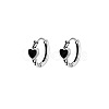 Heart Brass Enamel Hoop Earrings FS-WG22EC0-01-4