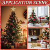 4Pcs 4 Styles Star Plastic Christmas Tree Topper Ornaments AJEW-CN0002-76-5
