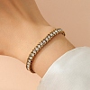 304 Stainless Steel Rhinestone Cup Chain Bracelets for Woman PW-WG34DD3-02-2