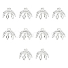 20Pcs Brass Bead Cap Pendant Bails KK-YW0003-45S-1