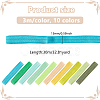 30M 10 Colors Flat Polyester Elastic Cord OCOR-BC0006-33A-2