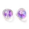UV Plating Rainbow Iridescent Acrylic Beads OACR-A014-02B-2