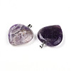 Natural Amethyst Pendants G-S364-006C-2