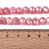 Electroplate Crackle Imitation Jade Glass Beads Strands LS-EGLA-Q131-02C-06-4