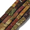 Natural Polychrome Jasper/Picasso Stone/Picasso Jasper Beads Strands G-L585-A01-01-1