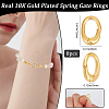 8Pcs Rack Plating Brass Spring Gate Rings KK-BBC0014-14-2