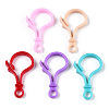 Opaque Solid Color Bulb Shaped Plastic Push Gate Snap Keychain Clasp Findings KY-R006-M01-2