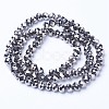 Electroplate Transparent Glass Beads Strands EGLA-A034-T4mm-UA03-2