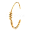 304 Stainless Steel Triple Knot Open Cuff Bangles for Women SA-CBAABBA-10G-3