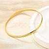 304 Stainless Steel Plain Bangles for Women BJEW-V004-02A-G-1