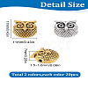 40Pcs 2 Style Tibetan Style Alloy Beads TIBEB-LP0001-72-2