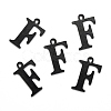 304 Stainless Steel Alphabet Charms STAS-H122-F-EB-2