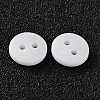 2-Hole Flat Round Resin Sewing Buttons for Costume Design BUTT-E119-36L-19-2