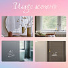Waterproof Reflective Plastic Mirror Stickers DIY-WH0668-001-3