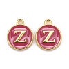 Golden Plated Alloy Enamel Charms ENAM-S118-08Z-1