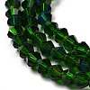 Transparent Electroplate Glass Beads Strands LS-EGLA-A039-T4mm-L25-3