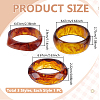 3Pcs 3 Styles Resin Bangles for Women BJEW-UN0001-99B-5
