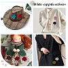 18Pcs 9 Colors Flower Embroider Self-adhesion Thread Iron on & Sew On Patches DIY-CY0001-22-4