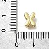 Brass Micro Pave Cubic Zirconia Letter Multi-Strand Links KK-D295-32G-24-3